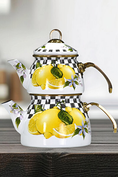 Picture of PR Home Lemon Gold Model Enamel Teapot