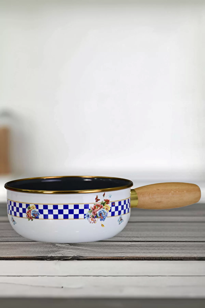 Picture of PR Home Allegro Enamel Wooden-Handle Mini Pan