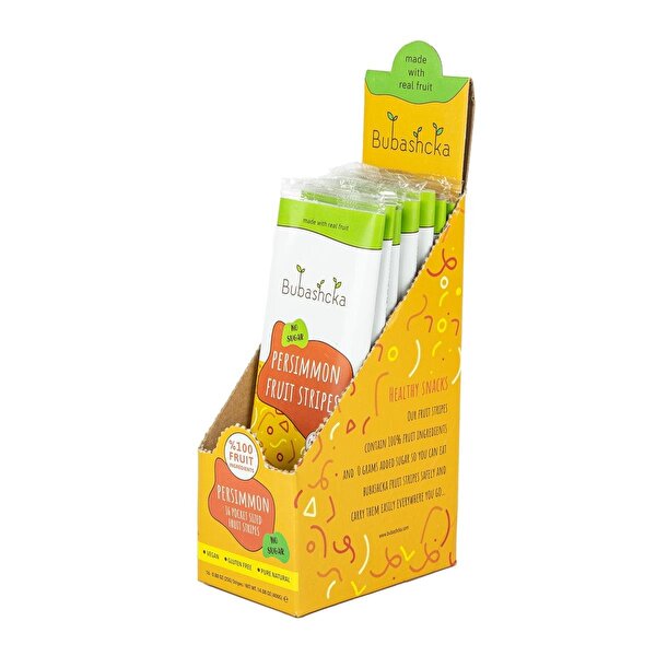 Picture of Bubashcka Persımmon Fruıt Strıpes (16 Pcs. X 0.88 Oz/25g) 