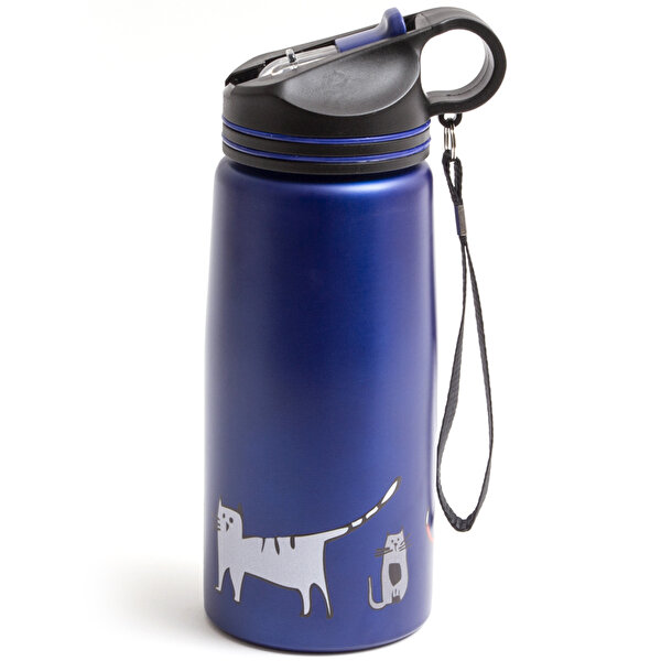 Biggdesign Cats 680 Ml Lacivert Termos Matara . ürün görseli