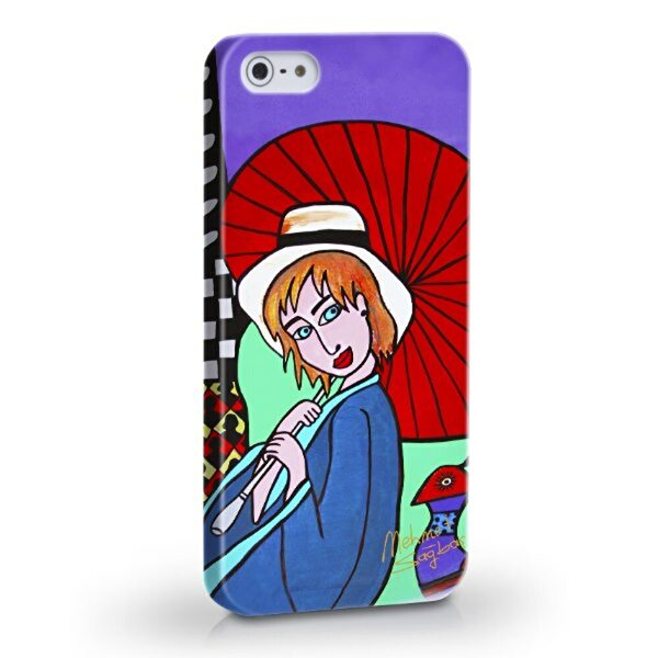 Biggdesign Şemsiyeli Kız iPhone 5/5S Telefon Kapağı. ürün görseli