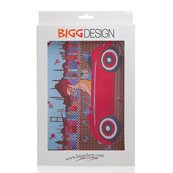 Biggdesign Siyah Arabalı Kız iPad Kapağı. ürün görseli