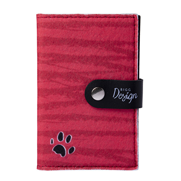 Biggdesign Dogs Kırmızı Keçe Pasaport Kabı. ürün görseli