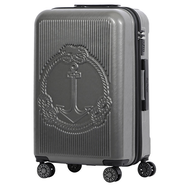 Picture of Biggdesign Ocean Suitcase Luggage, Gray, Large