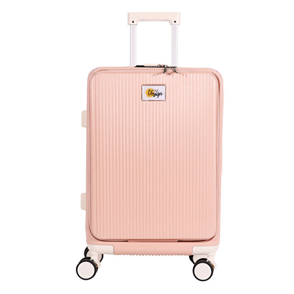 Picture of Biggdesign Moods Up Luggage with Cup Holder and USB Port, 20", Pink