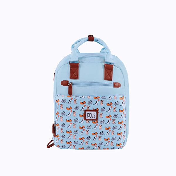 Biggdesign Dogs Laptop Sırt Çantası Mavi. ürün görseli