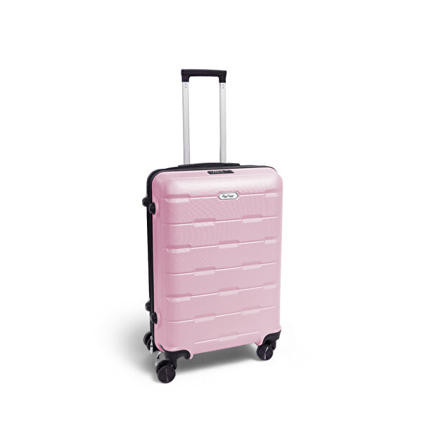 Picture of Biggdesign Moods Up 24” Suitcase | TSA Lock, Hard Shell, Lightweight Spinner Luggage – Pink