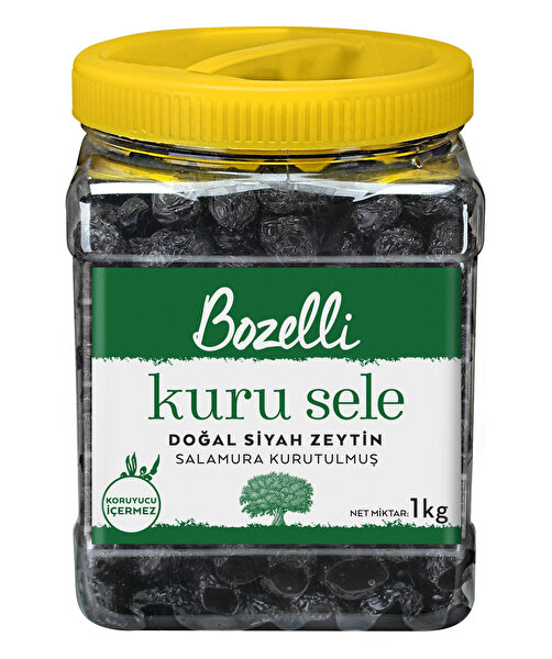 Picture of Bozelli Black Table Olives Dried Sele Style 1kg