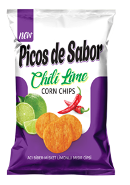 Picture of Picos De Sabor Corn Chips with Chili & Lime Flavor 20 g