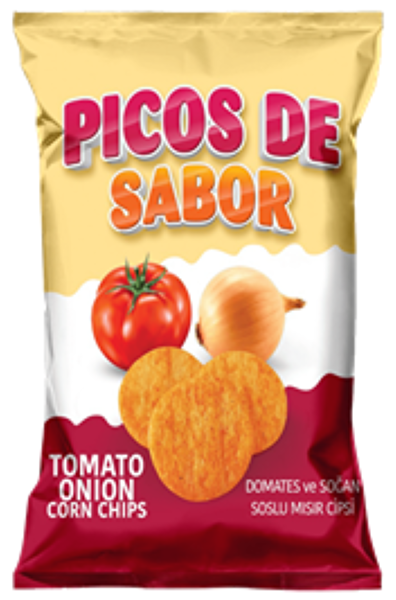 Picture of Picos De Sabor Corn Chips with Tomato & Onion Flavor 20 g