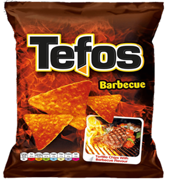 Picture of Tefos Corn Chips with Barbecue Flavor 18 g