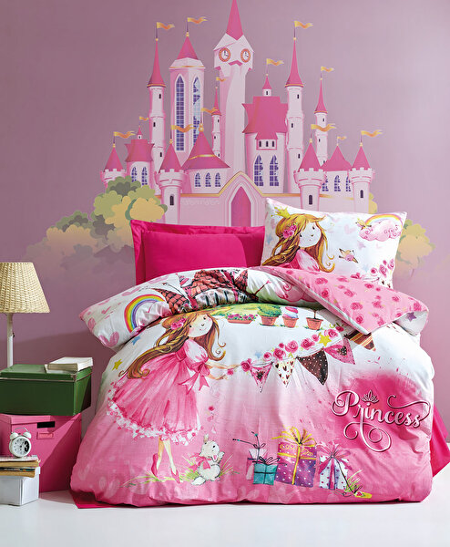 Picture of Cotton Box Junior Ranforce Duvet Cover Set - Single Princess Pink