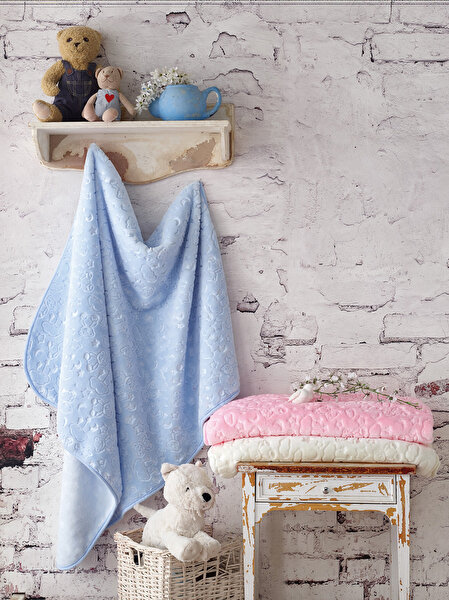 Picture of Cotton Box Emboss Baby Blanket – Ecru