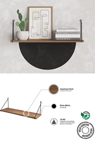 Picture of Decormet Armoni Raf Seti 1 Raflı 200*720 Ceviz