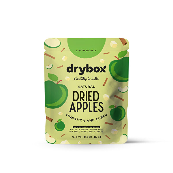 Picture of Drybox Dry apples with cinnamon - pillow pack (14gr) 0,5OZ
