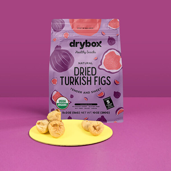 Picture of Drybox Dry fig - ﬂat bottom (5x56=280gr) 10OZ