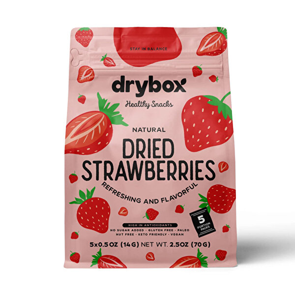Picture of Drybox Dry Strawberry - ﬂat bottom (5x14=70gr) 2,5OZ