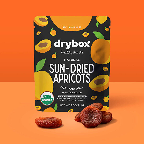 Picture of Drybox Sun dry apricot - pillow pack (56gr) 2OZ