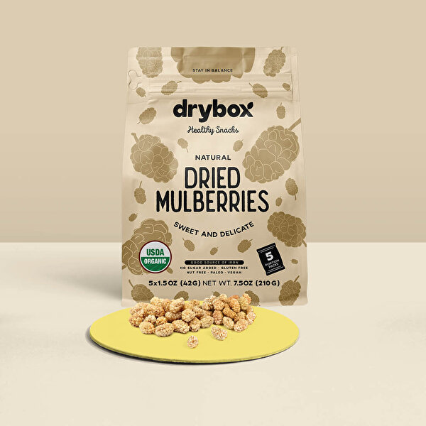 Picture of Drybox Dry Mulberry - ﬂat bottom (5x42=210gr) 10OZ