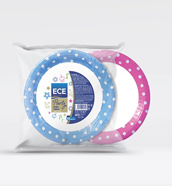 Picture of Ece Paper Party Plate Pınk 10pcs (30)