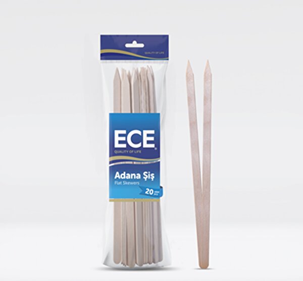 Picture of Ece Adana Flat Skewers 25cm 20pcs (40)