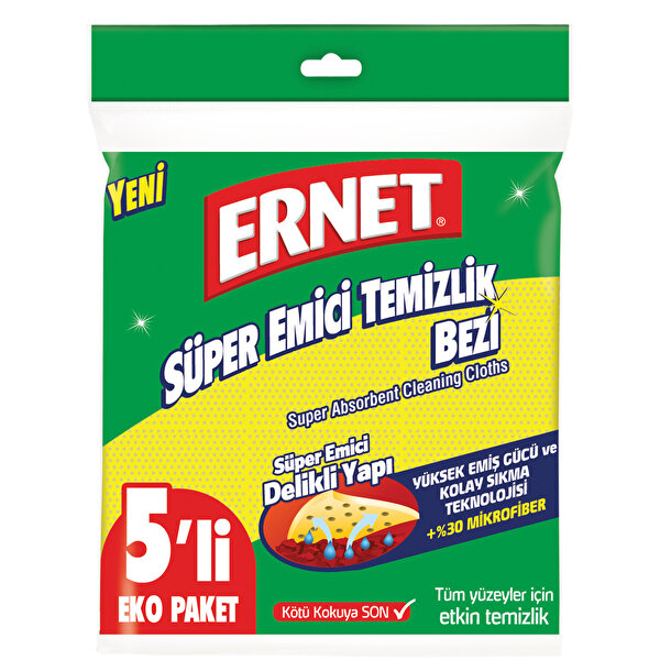 Picture of Ernet Super Cleanıng Cloths 5 Pcs