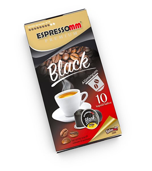 Picture of Espressomm Black Nespresso Compatible Coffee Capsul (10 Pieces) - Aluminium