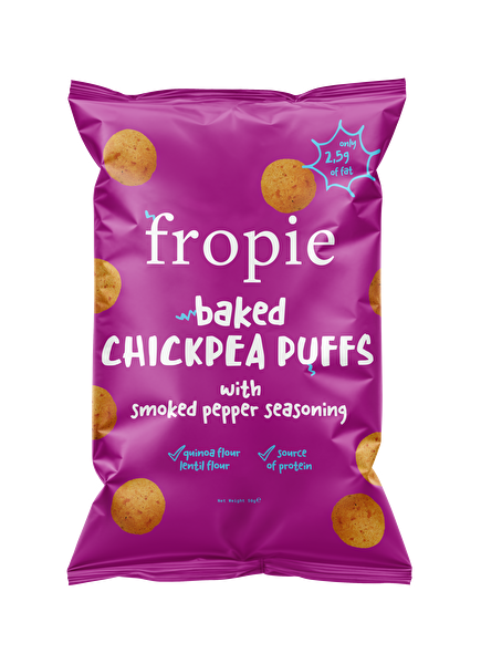 Picture of Fropie Baked Chickpea Puffs - Smoked Pepper Seasoning