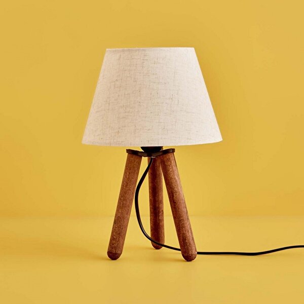 Picture of Homing Natural Wooden Fabric Shade Lamp