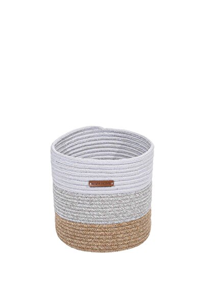 Picture of Koza Home Meander Water Hyacinth Handled Lid Laundry Basket 3-Piece Set 5110