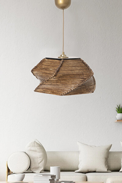 Picture of Koza Home HALO WOODEN PAPER BOHEMIAN CHANDELIER 9090