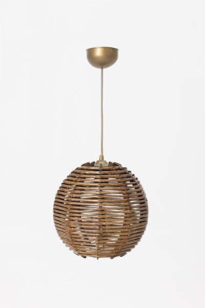 Picture of Koza Home HALO WOODEN PAPER BOHEMIAN CHANDELIER 9092