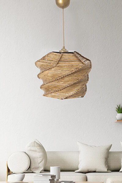Picture of Koza Home Halo Wooden Paper Bohemian Chandelier 9093