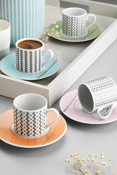 Picture of Kütahya Porselen Ruya 8Cps Coffe Set Patterned