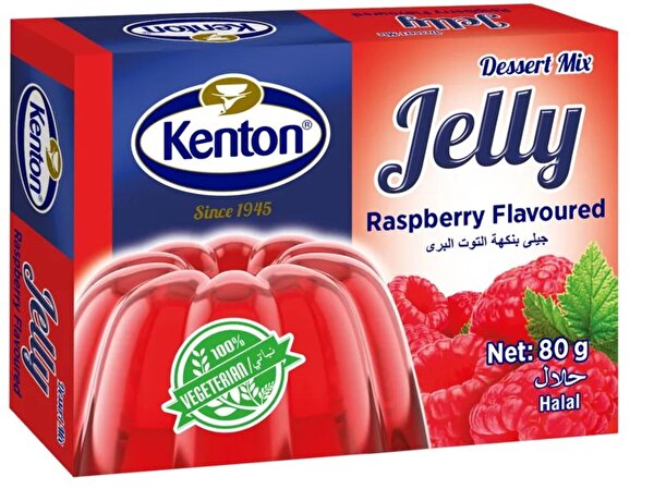 Picture of Kenton Vegetal Jelly Raspberry Flavoured 80 g 