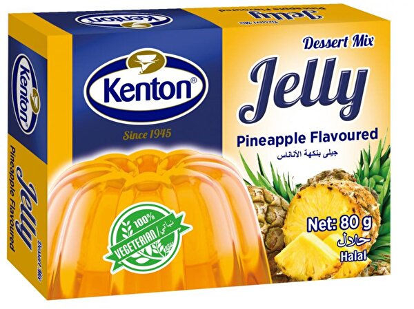 Picture of Kenton Vegetal Jelly Pineapple Flavoured 80 g 