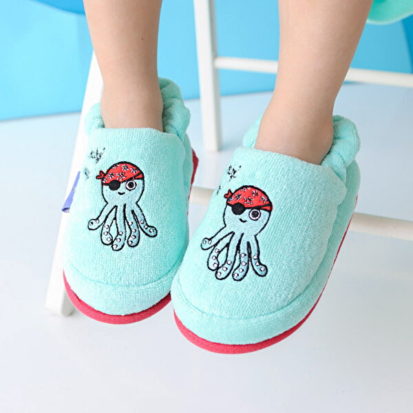 Picture of Milk&Moo Kids Poncho and House Slippers Sailor Octopus