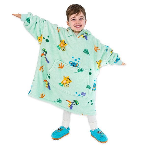 Milk&Moo Giyilebilir Çocuk Battaniye Jungle Friends. ürün görseli