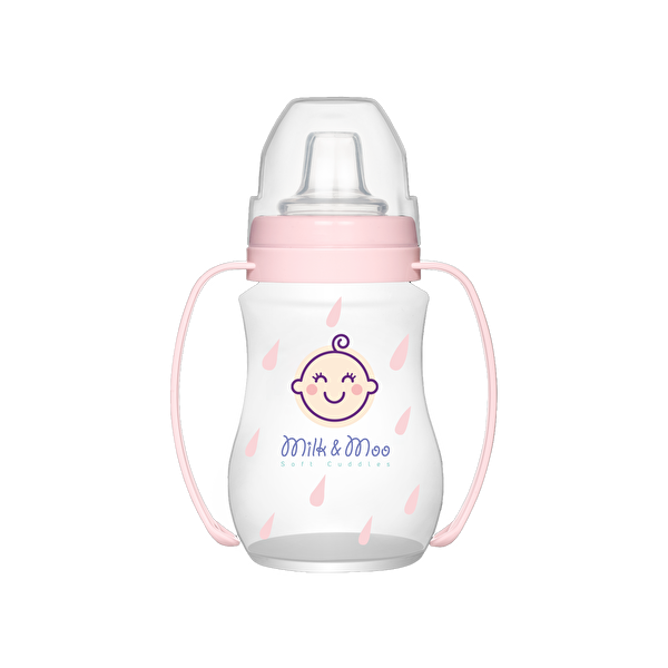 Picture of Milk&Moo  Non-Spill Cup With Grip 250 ml Pink