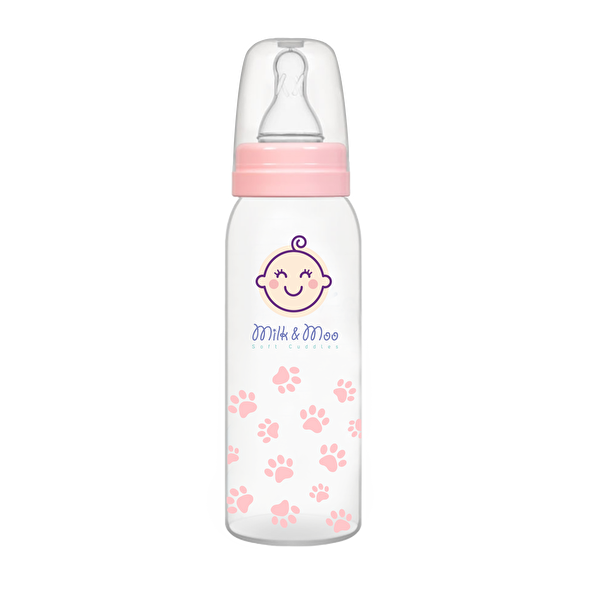 Picture of Milk&Moo PP Baby Bottle 250 ml Pink