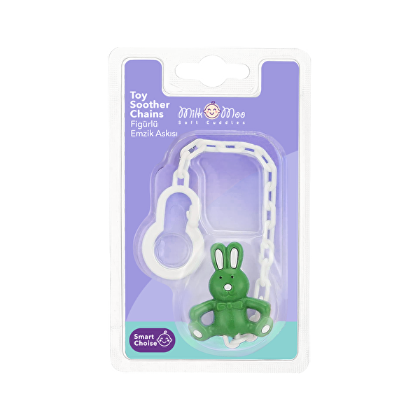 Picture of Milk&Moo Figured Pacifier Strap Green