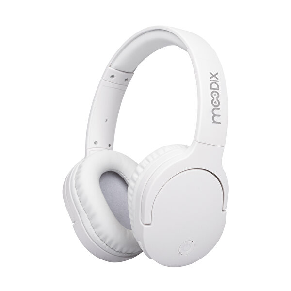 Picture of Moodix KO23BT1100W Bluetooth On-Ear Headphones, White