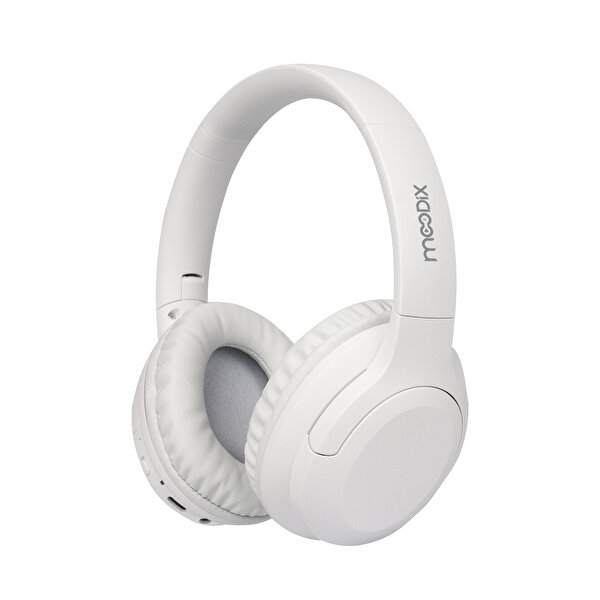 Picture of Moodix KO23NB1701W ANC Bluetooth On-Ear Headphones, White