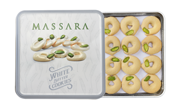 Picture of Massara White Butter Cookies (Metal Packaging) 200 g