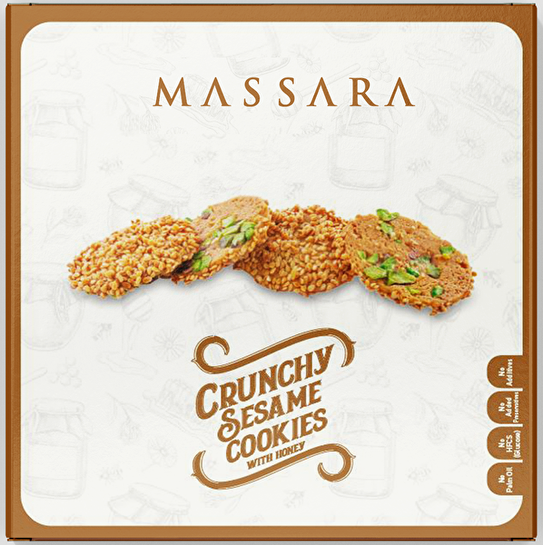Picture of Massara Crunchy Sesame Cookies (Sugar Free) 400 g