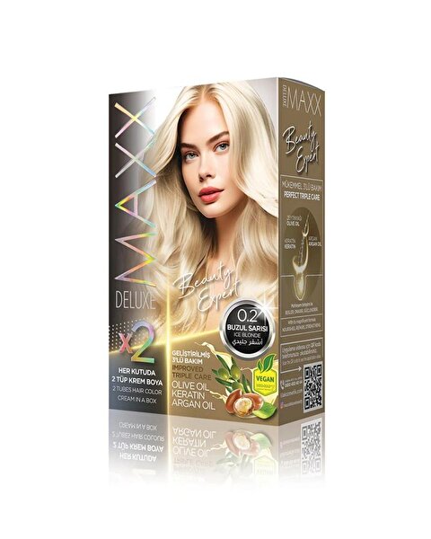 MAXX DELUXE BEAUTY EXPERT HAIR DYE KIT 0.2. ürün görseli