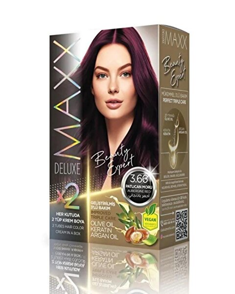 MAXX DELUXE BEAUTY EXPERT SAÇ BOYASI KİTİ 3.66. ürün görseli