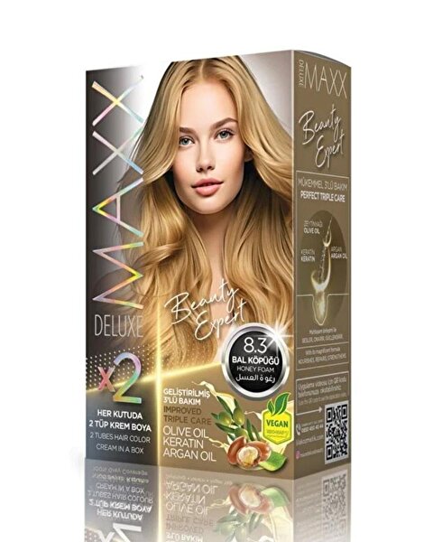 MAXX DELUXE BEAUTY EXPERT SAÇ BOYASI KİTİ 8.3. ürün görseli