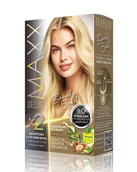 MAXX DELUXE BEAUTY EXPERT SAÇ BOYASI KİTİ 9.0. ürün görseli