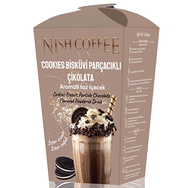 Picture of Nish Flavored Powder Drink Cookıes Biscuit Crumbs Chocolate  250 Gr